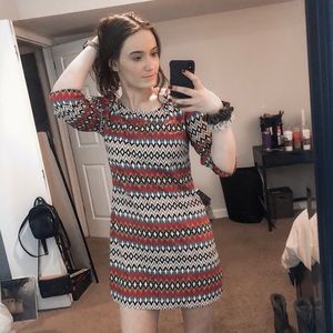 3+ Bundle 50% Off - Patterned Short Dress - Size S